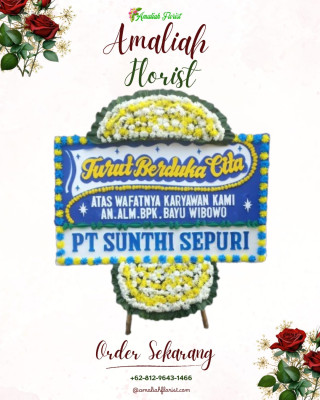 Papan Bunga Duka di Kencong
