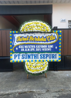 Papan Bunga Duka di Kencong